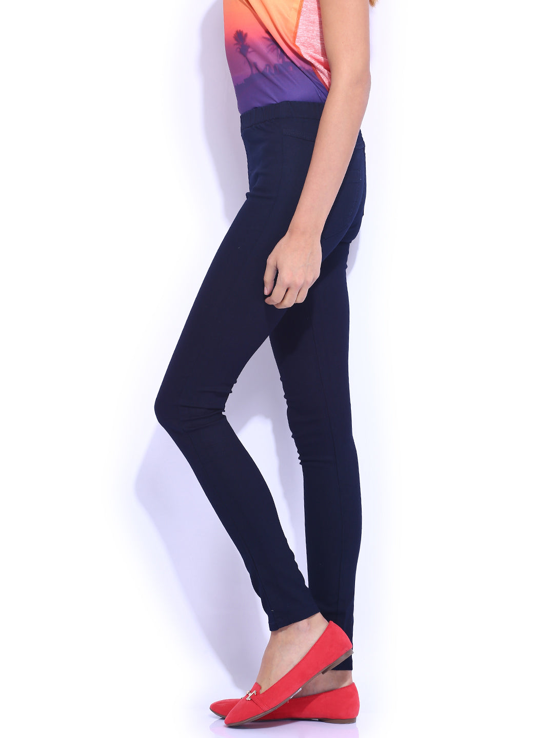 Women Blue High-Rise Skinny Jeans
