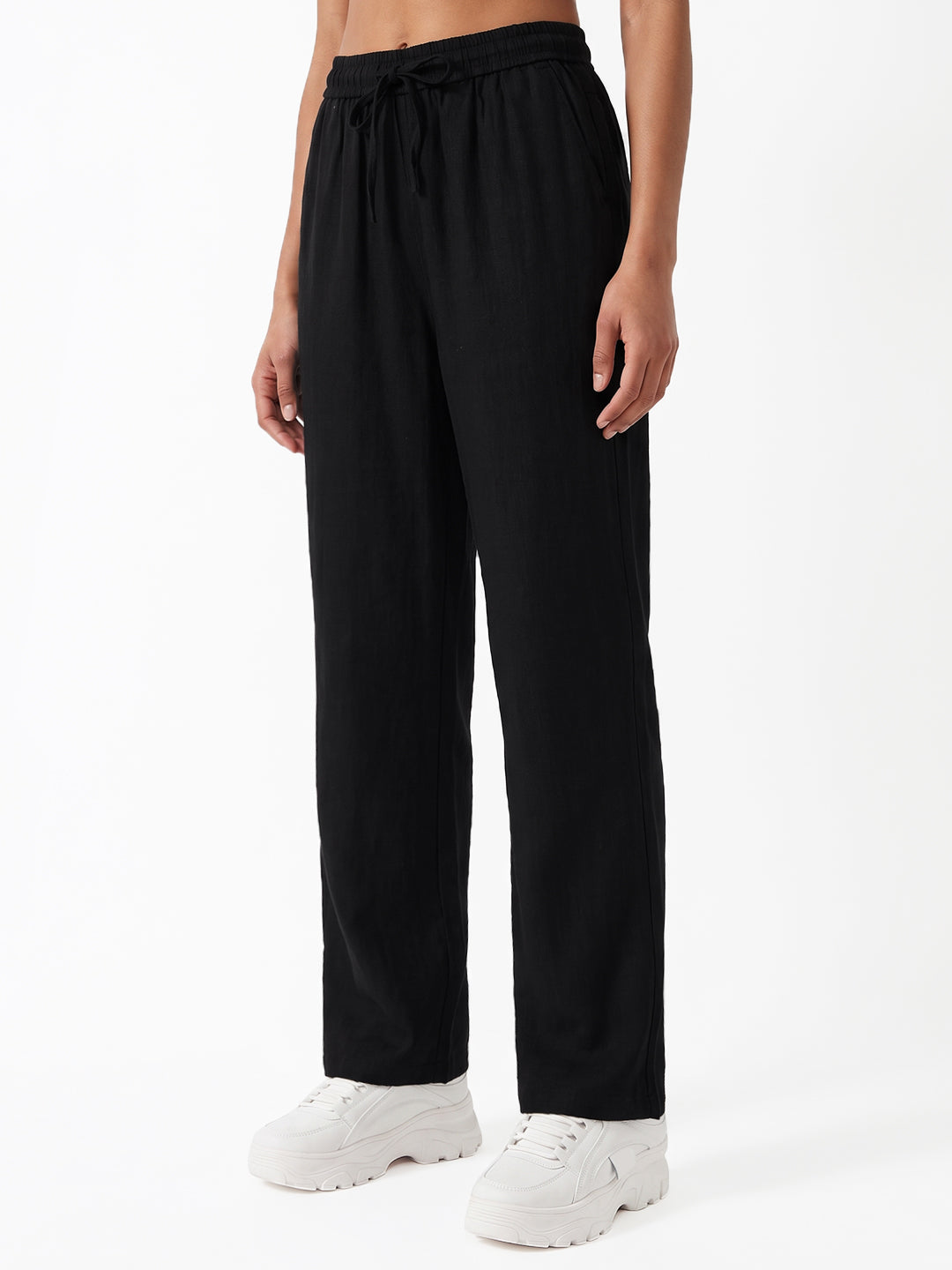 Solid Black Trouser