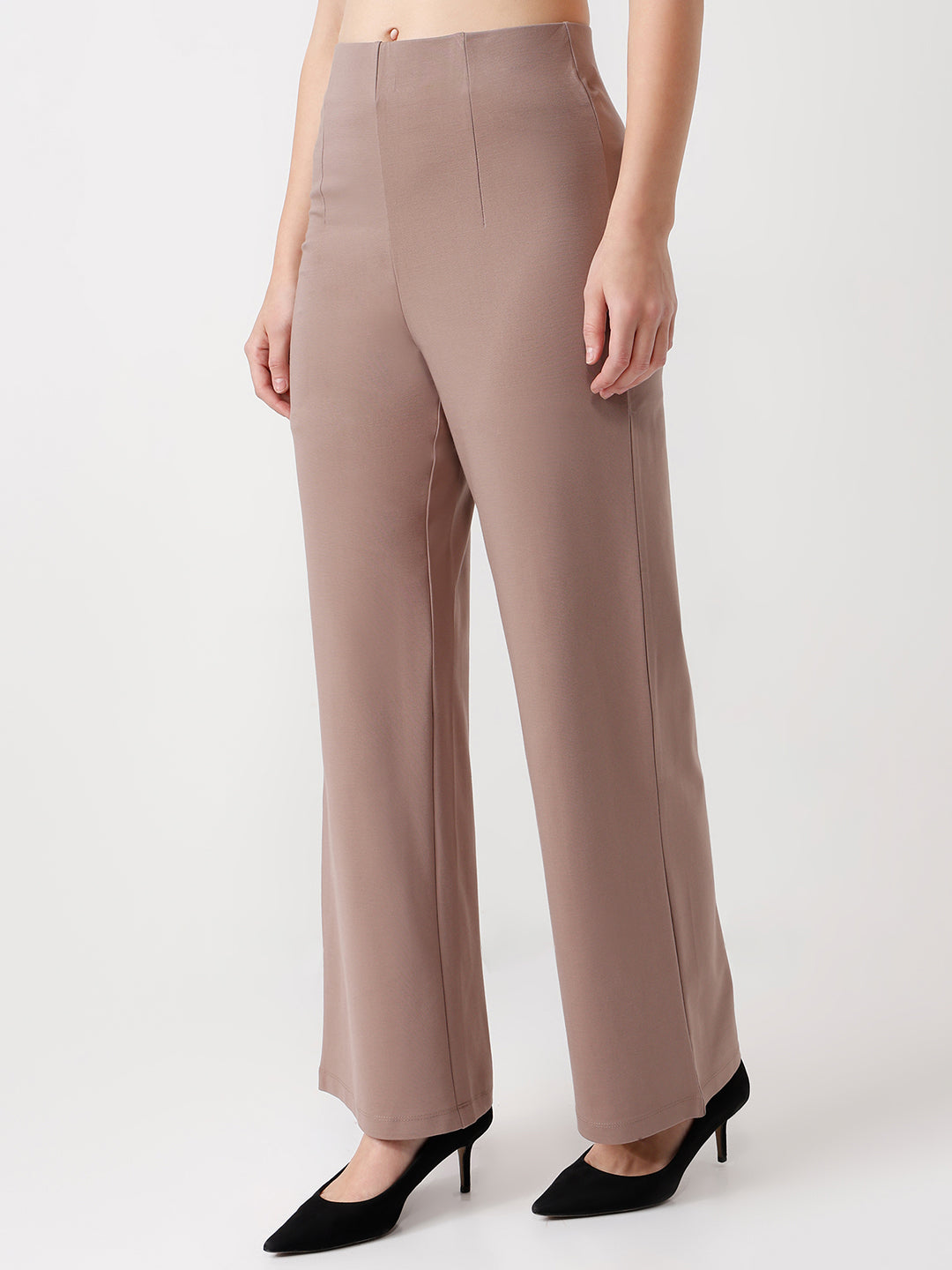 Women High-Rise Wide Leg Treggings