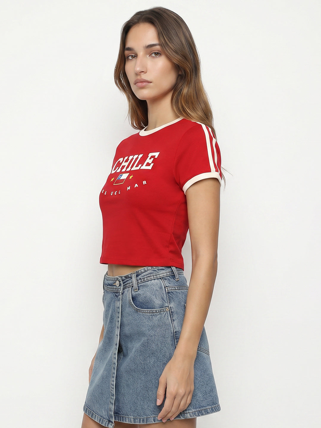 Women Red Genz Tees