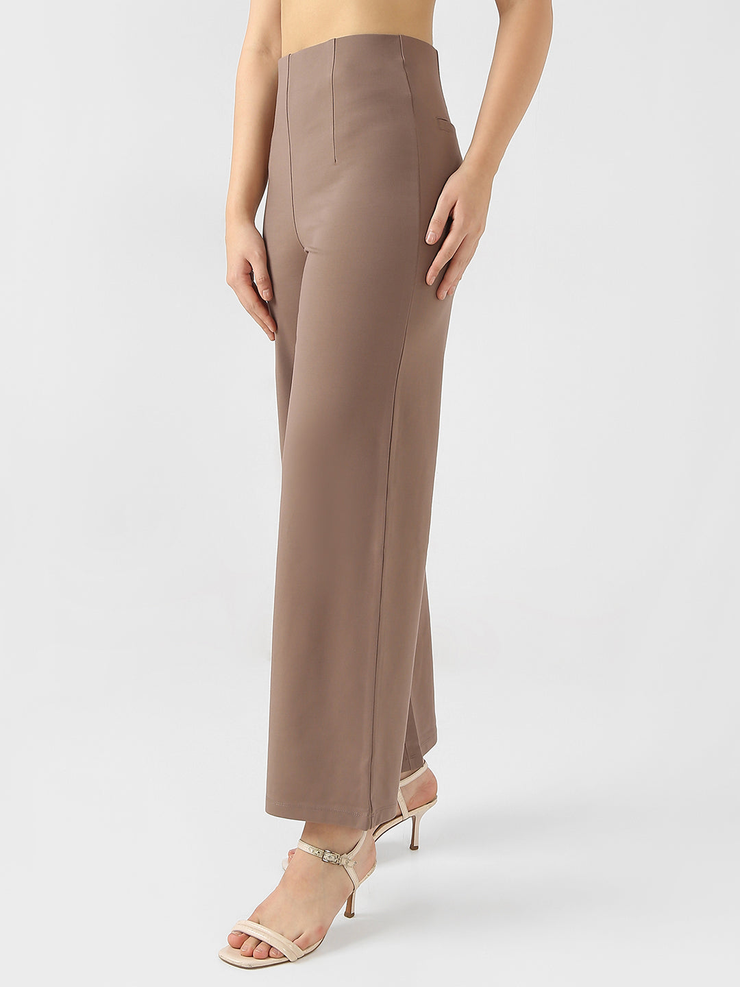 Women High-Rise Wide Leg Treggings