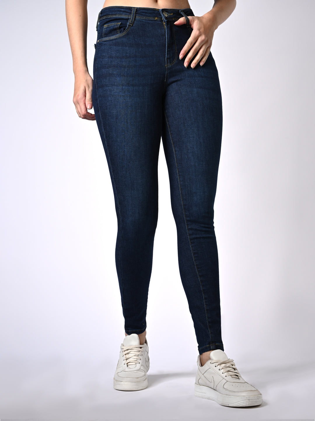 Women Blue Sky High Skinny Jeans