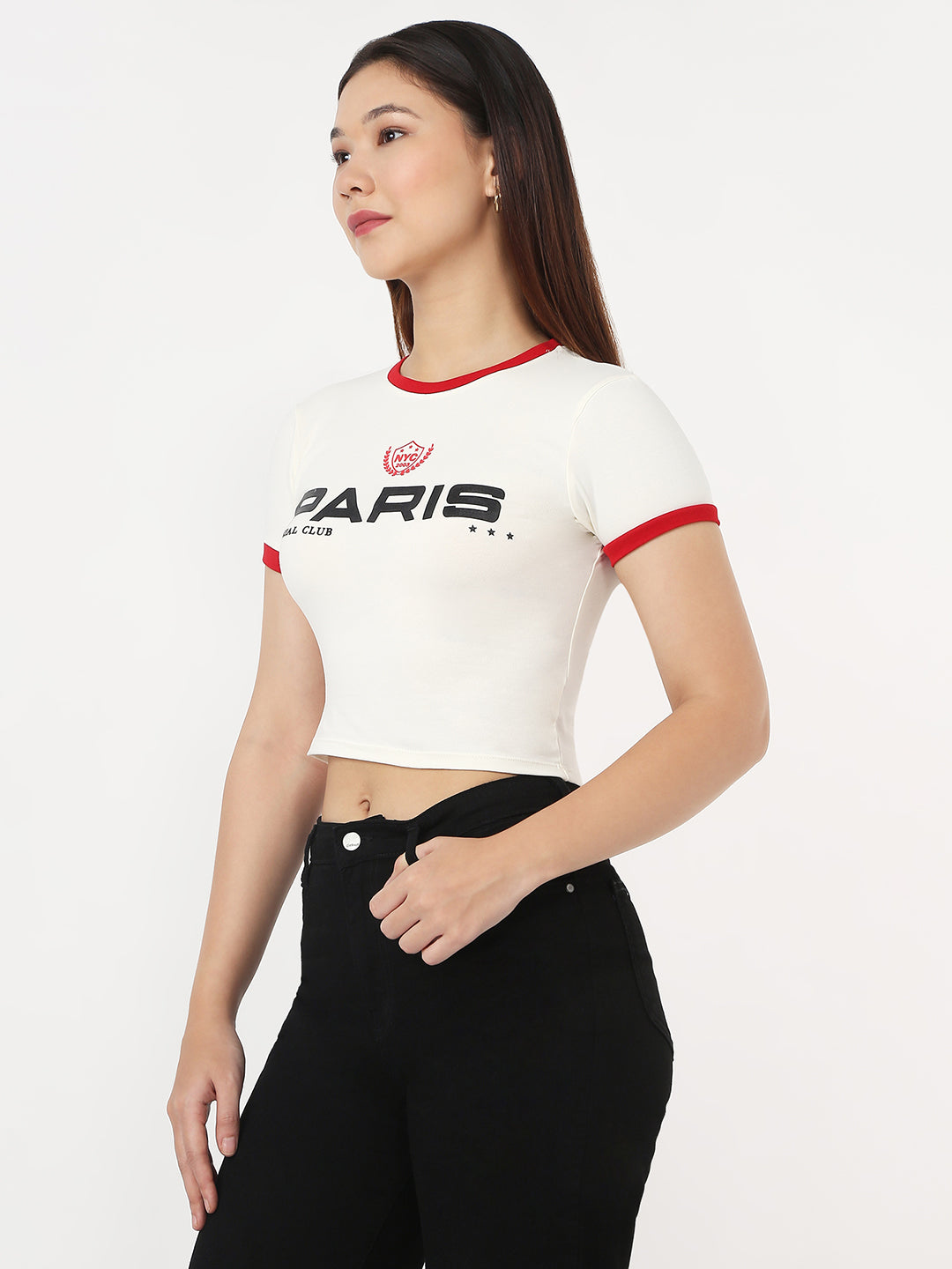 Women Ivory Slim Genz T-Shirt