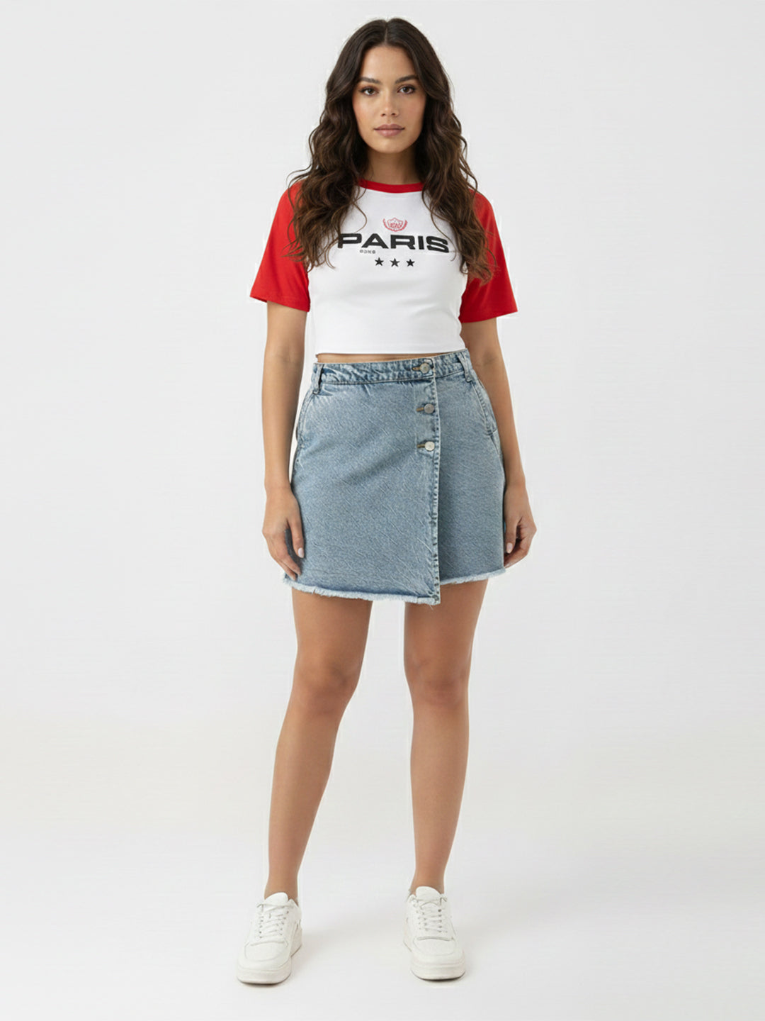 Women Light Blue Skort