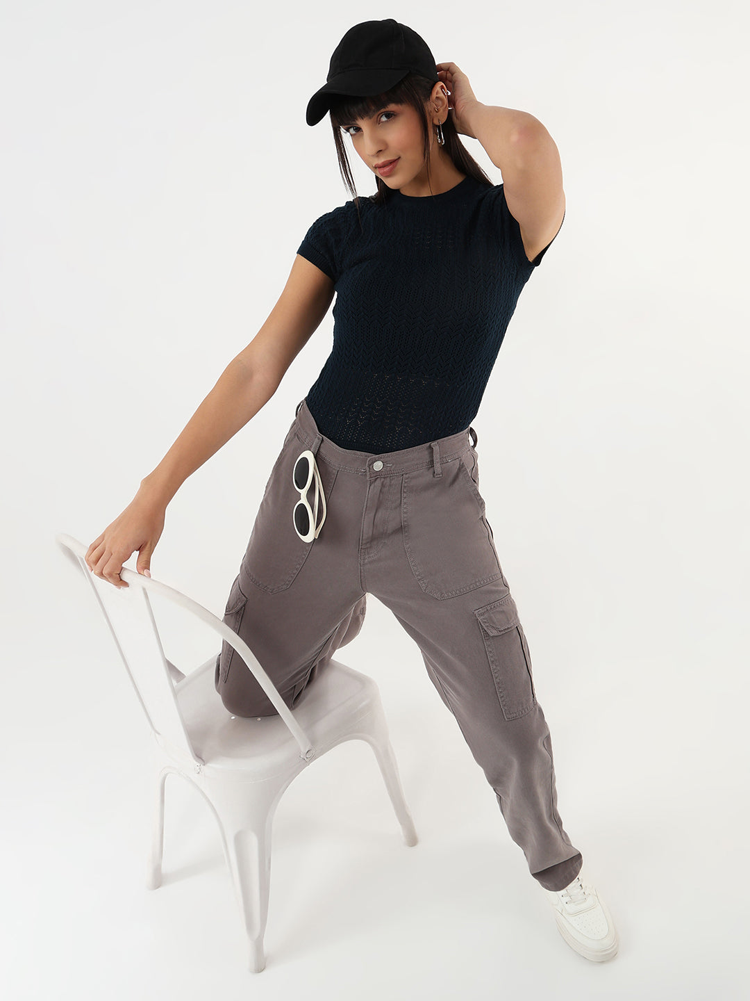 Women Airforce Slim Flat Knit Top