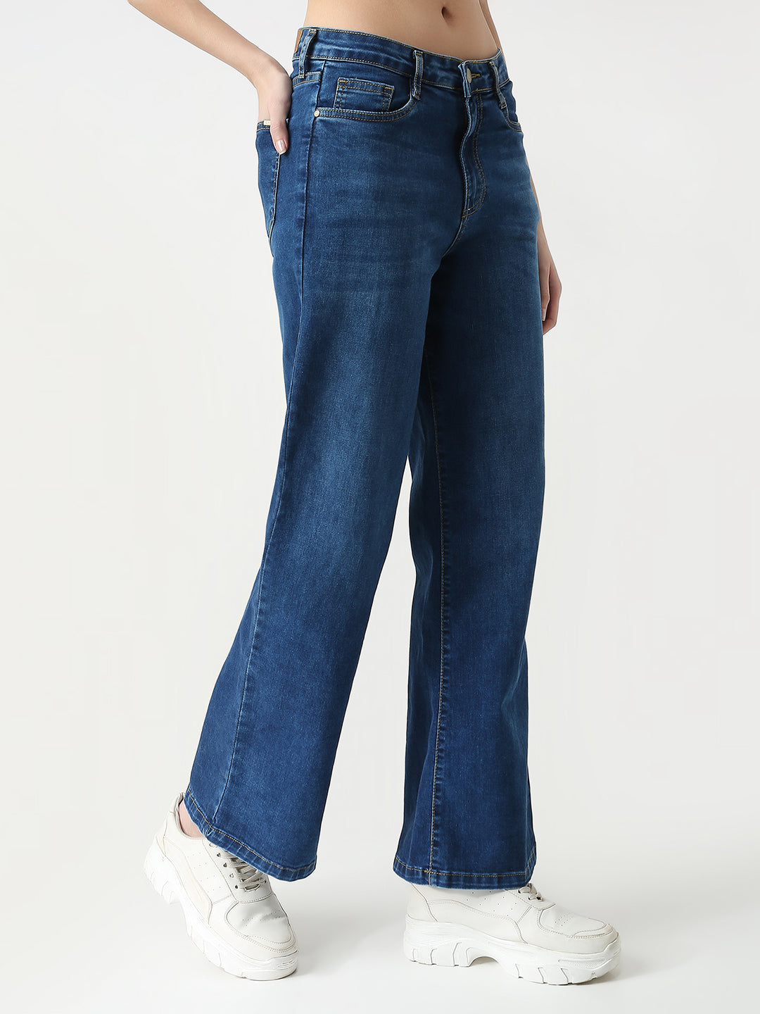 Women High-Rise Wide Leg Jeans