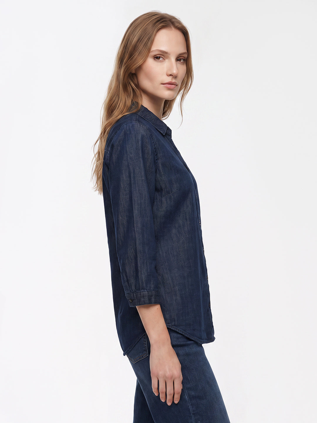Women Dark Blue Shirt