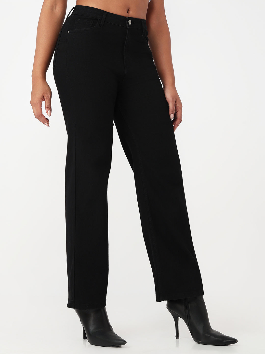 Black High-Rise Baggy Jeans