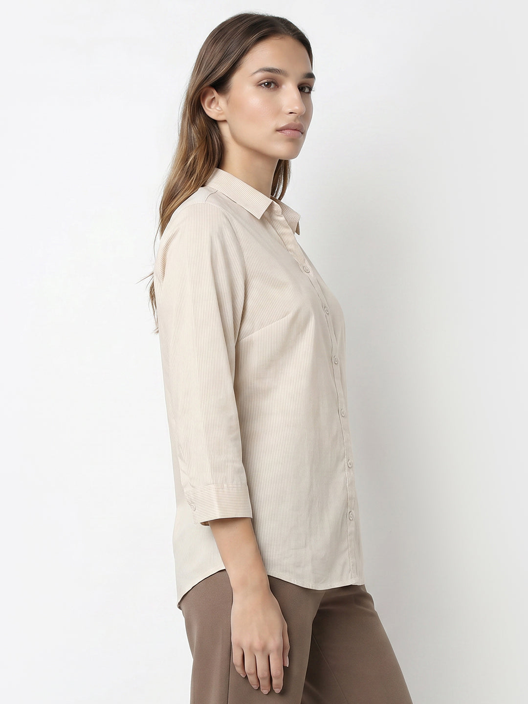 Women Beige Shirt