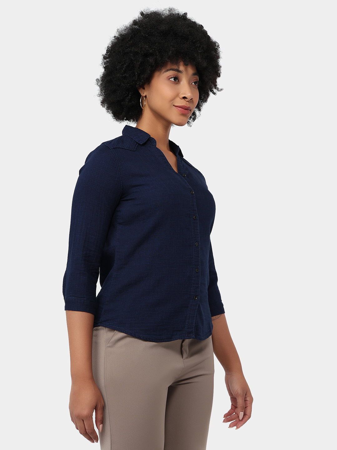 Women Indigo Slim Fit Shirt