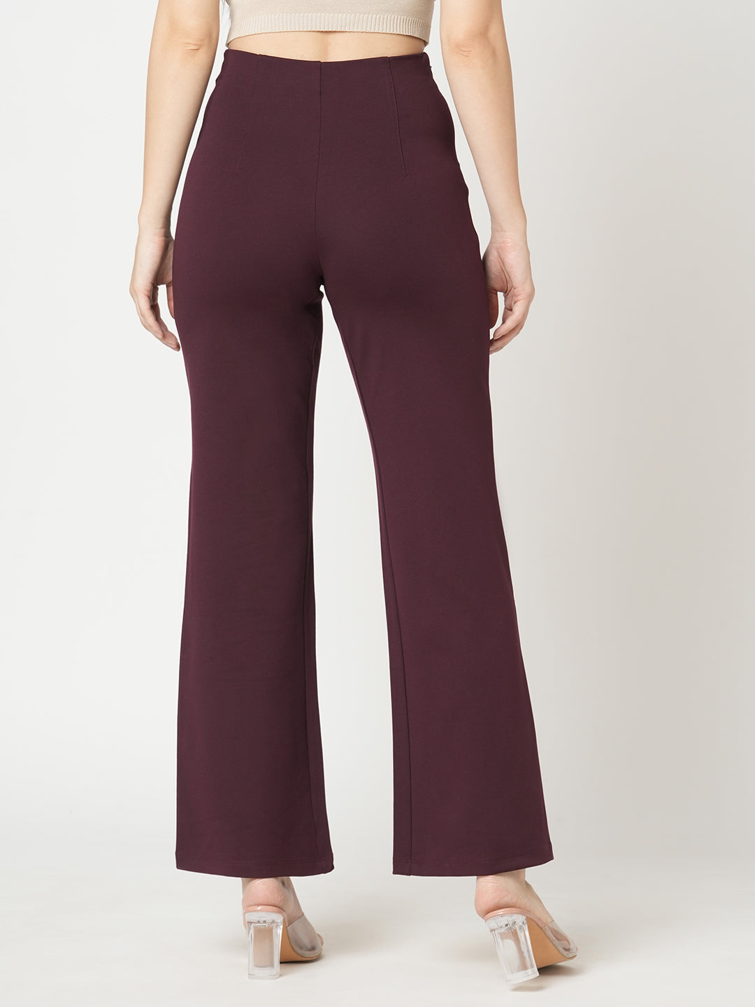 Women Wine Treggings