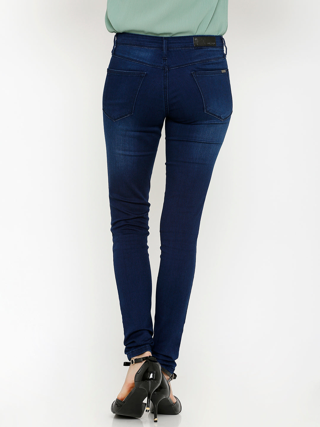 Women Ink Blue High-Rise Skinny Jeans