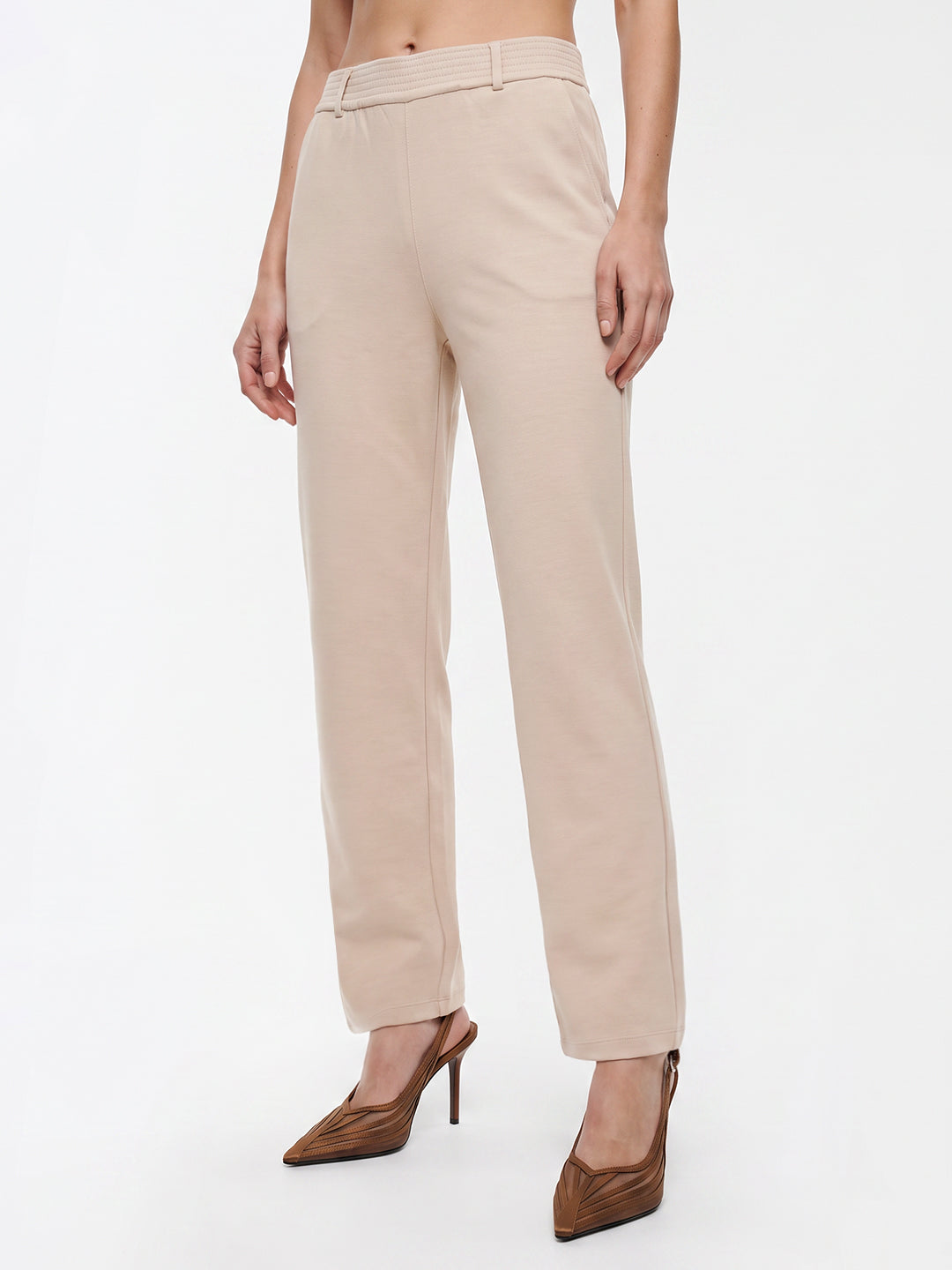 Women Beige Joggers