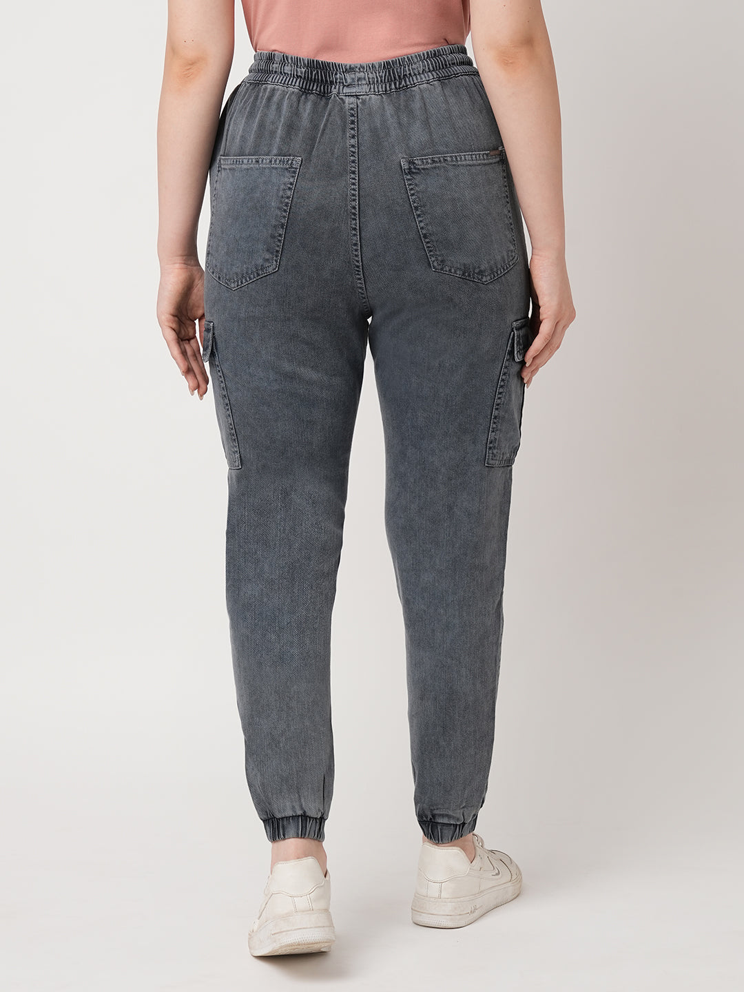 Women Grey Cargo Joggers
