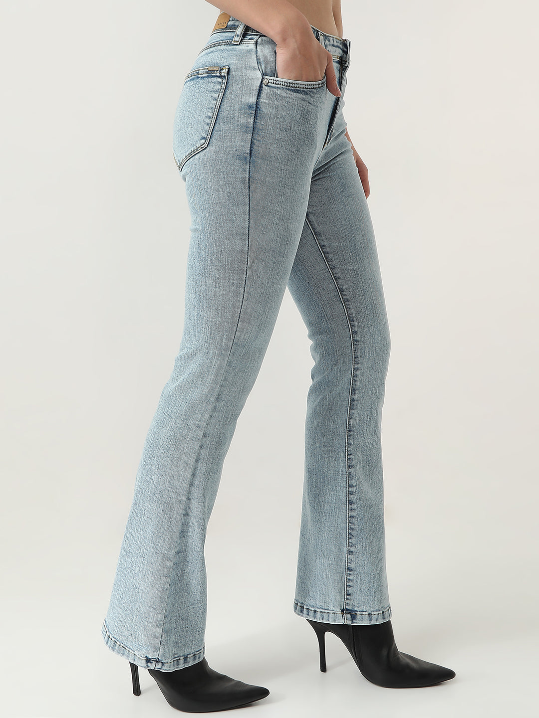 Women High-Rise Flared Jeans