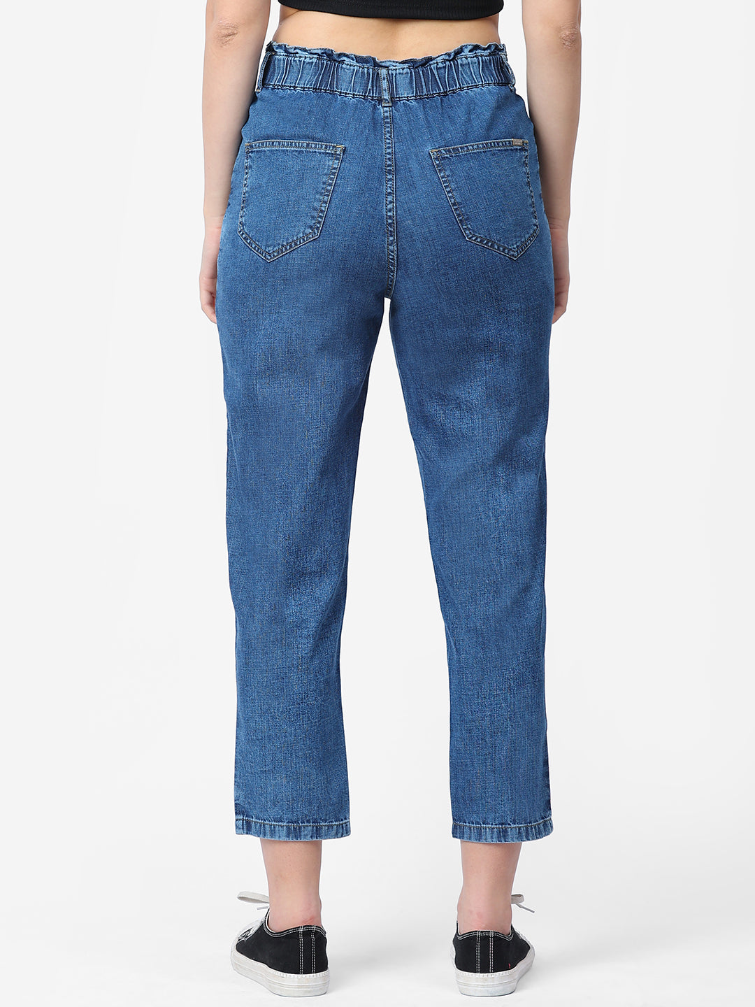 Women Blue High-Rise Baggy Fit Jeans