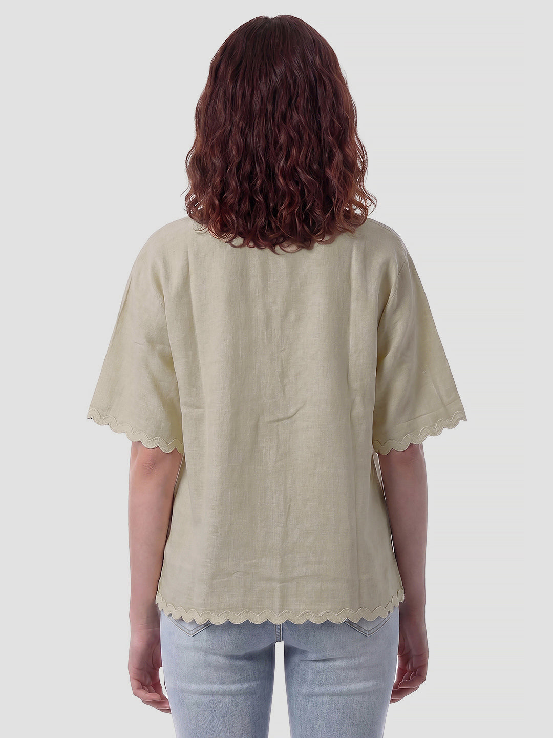 Women Natural Crop Shirt