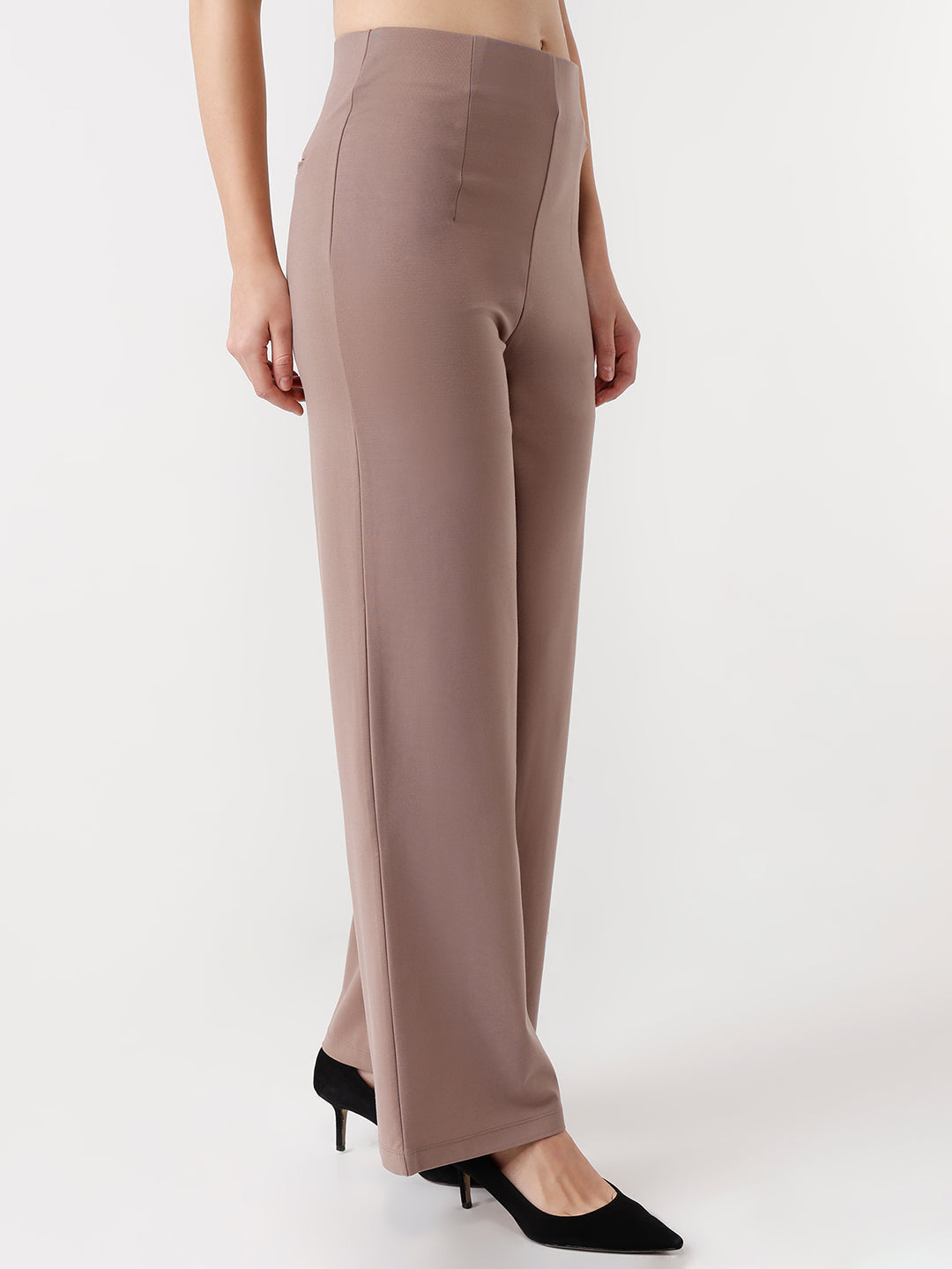 Women High-Rise Wide Leg Treggings