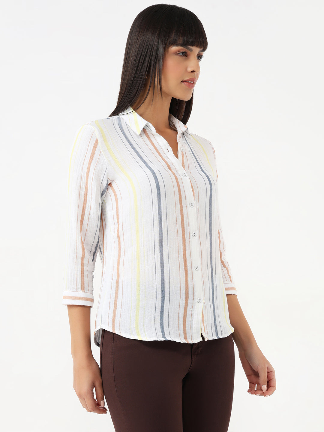 Women Multi Stripe Shirt