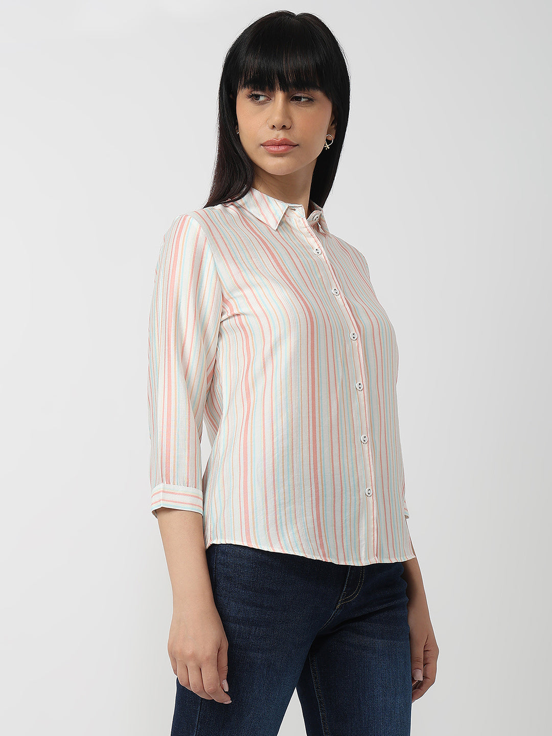 Women Multi Slim Fit Shirt
