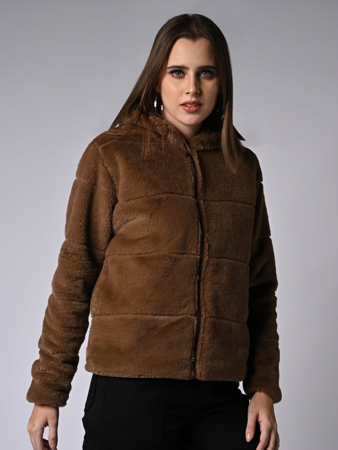 Women Solid Winter Jacket