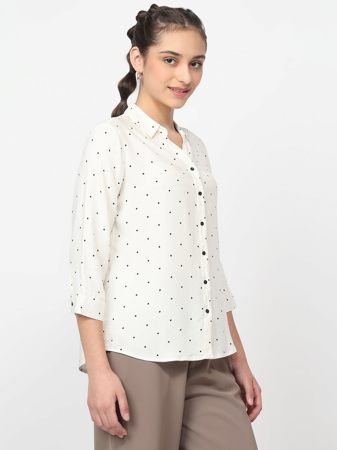 Women Off White Shirt