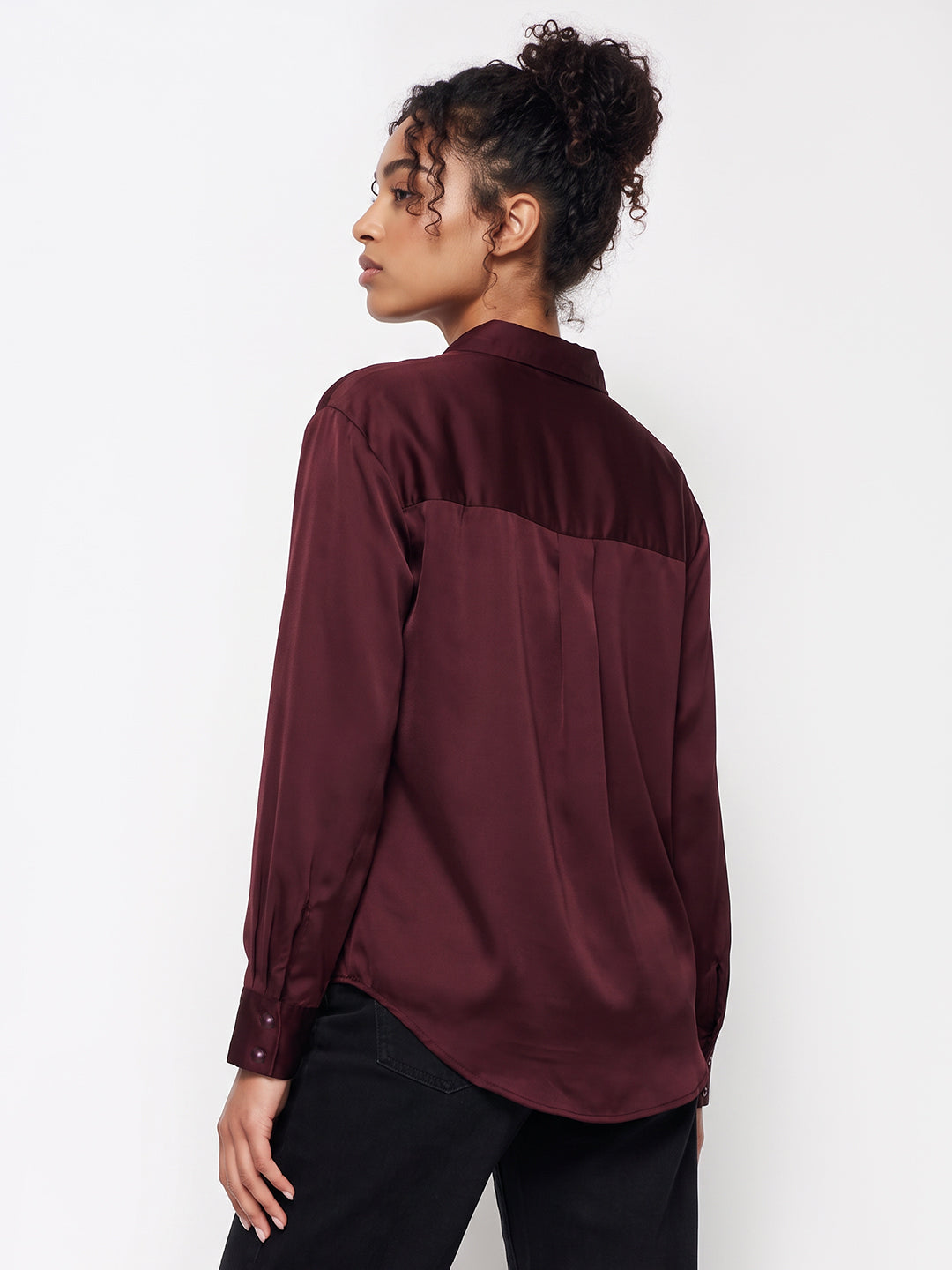 Wine Oversized Shirt
