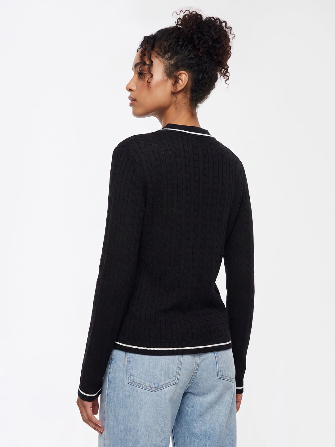 Black Flat Knit