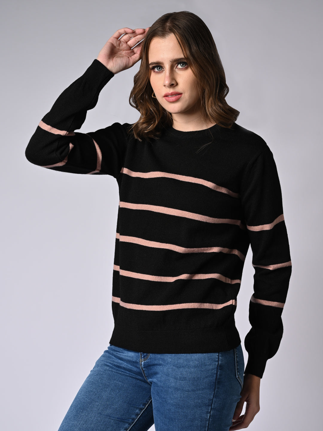 Women Striped Sweater