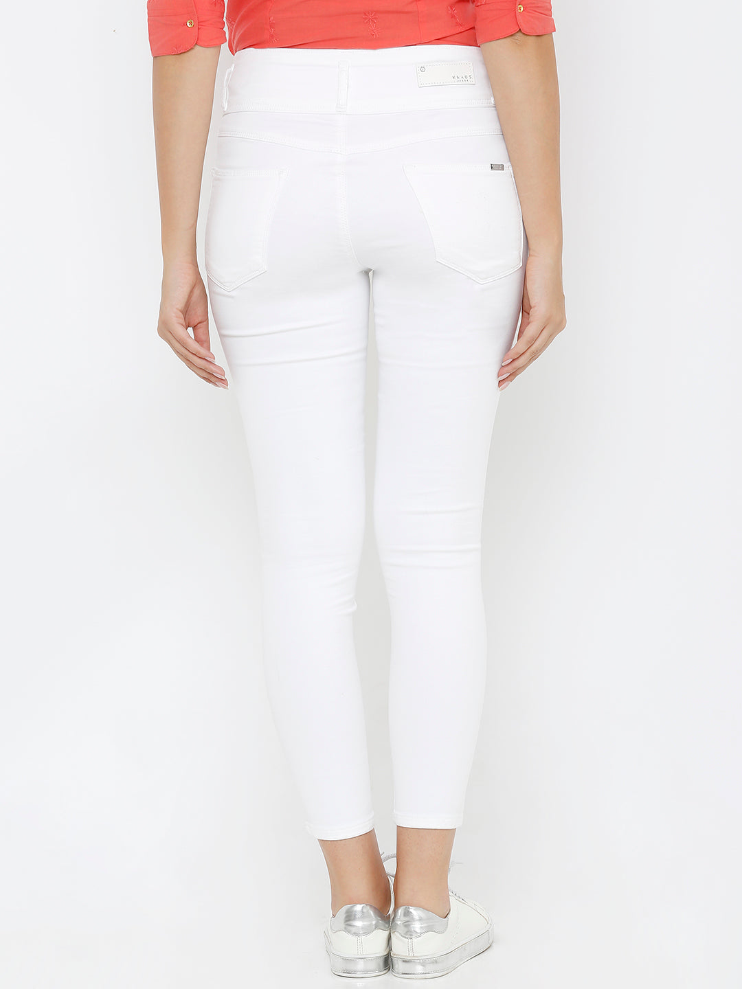 Women White High-Rise Skinny Jeans