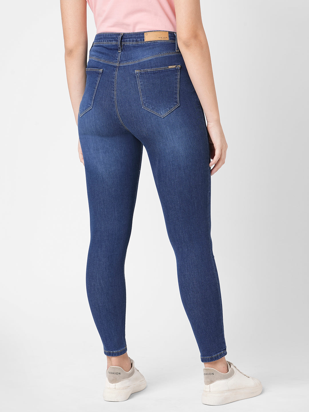 Women Blue High-Rise Skinny Jeans