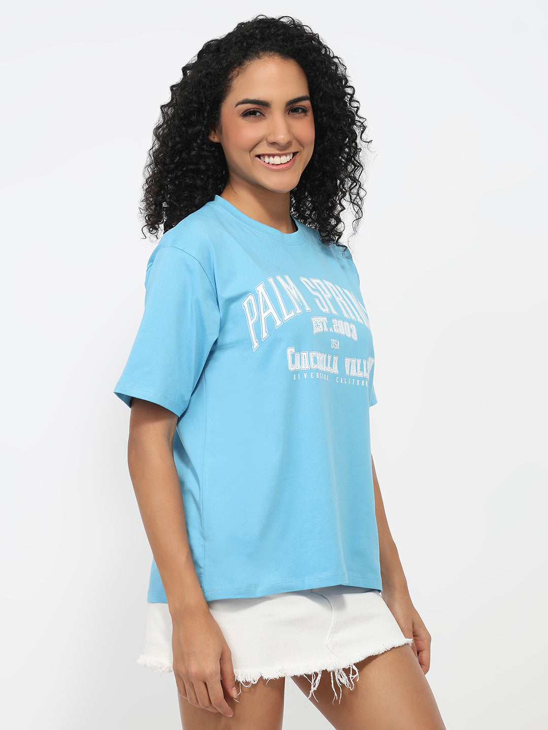 Women Sky Oversized T-Shirt