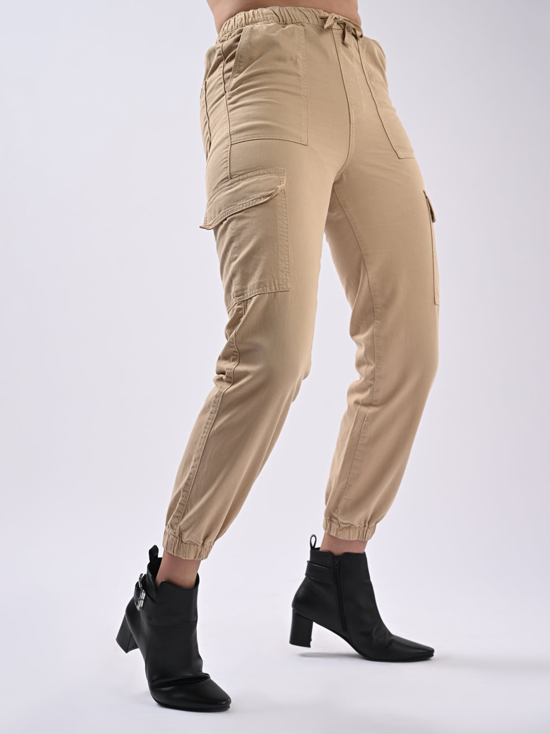 Women High-Rise Cargo Joggers