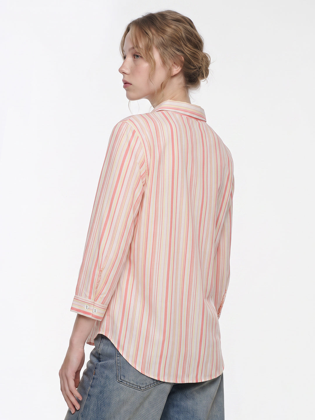 Peach/Yellow Stripe Shirt