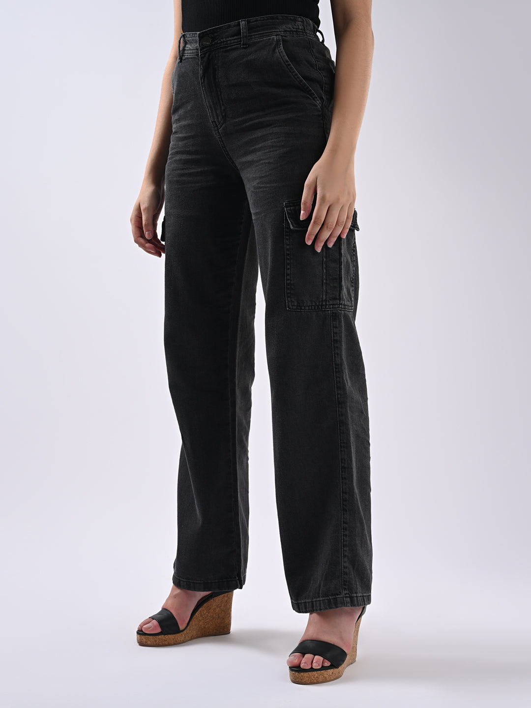 Women Grey Cargo