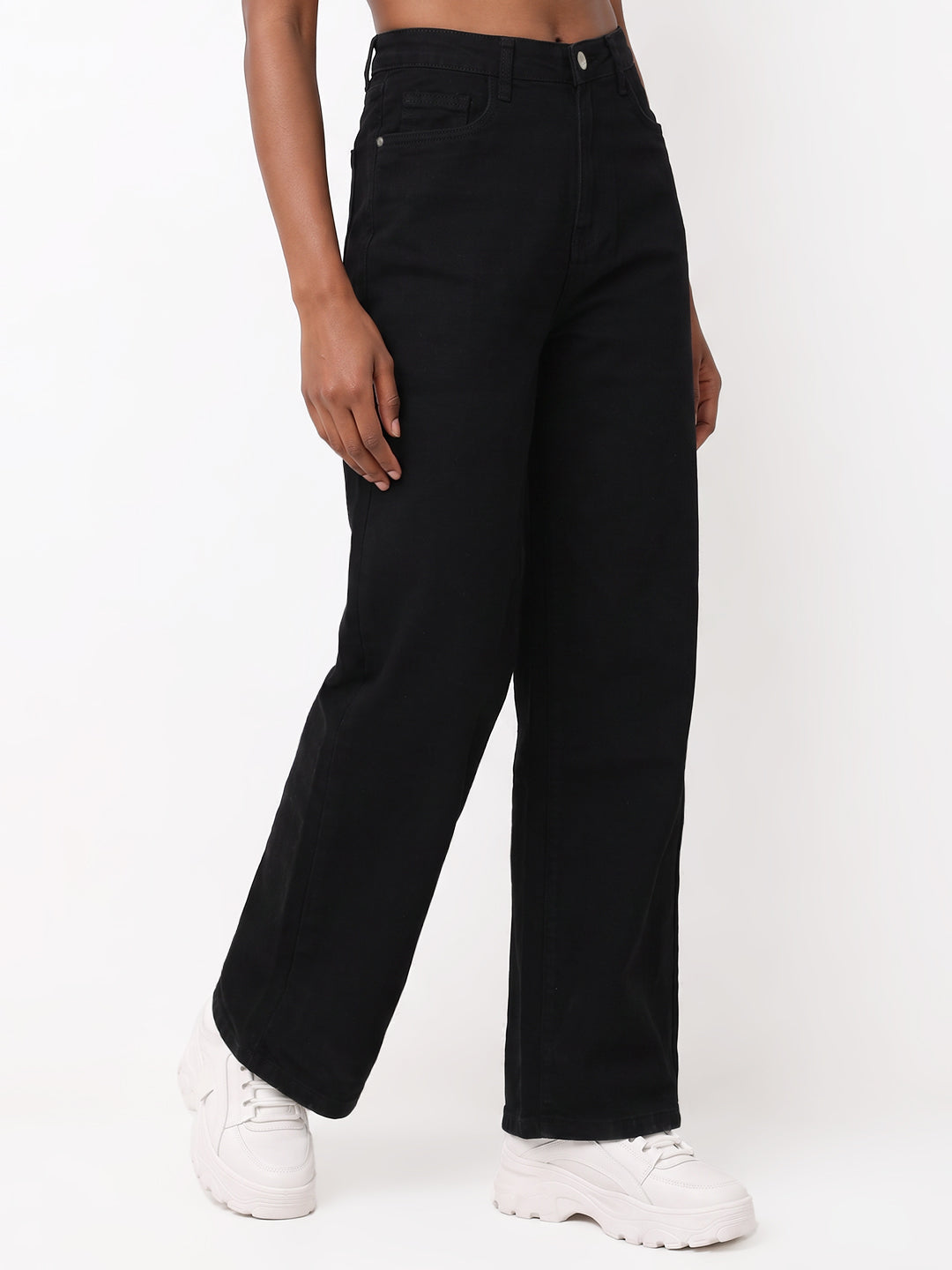 Black High-Rise Baggy Jeans