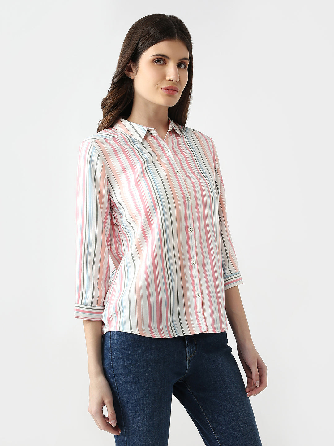 Women Multi Stripe Shirt