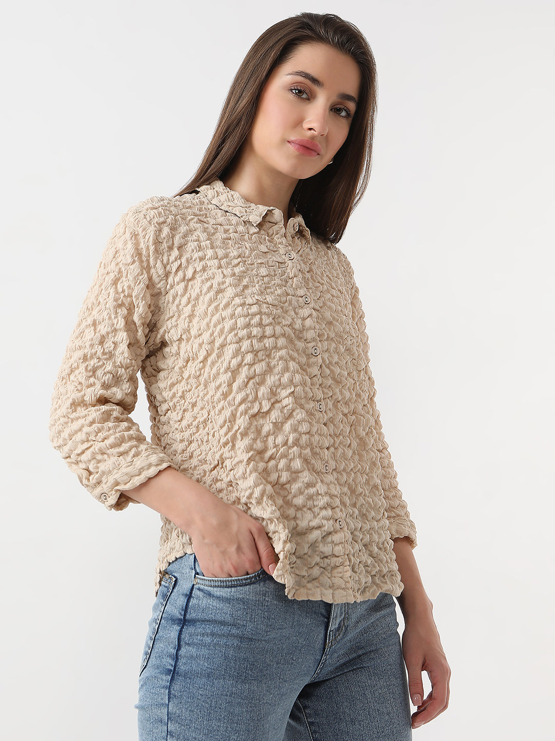 Women Solid Shirt