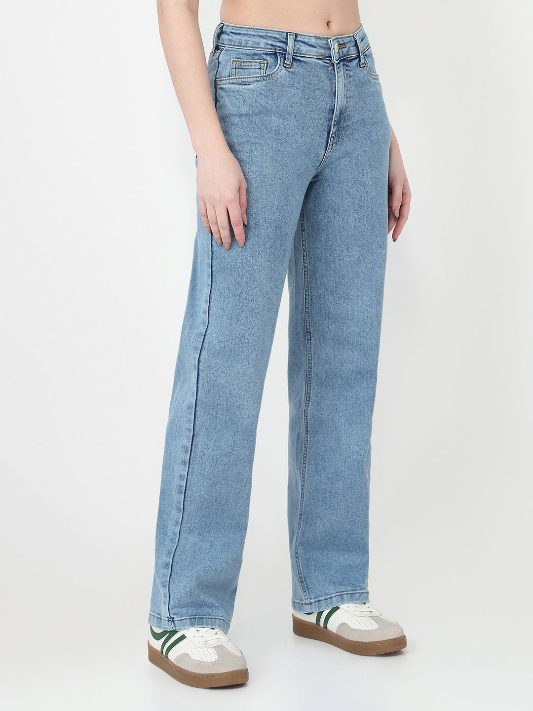 Light Blue High-Rise Baggy Jeans