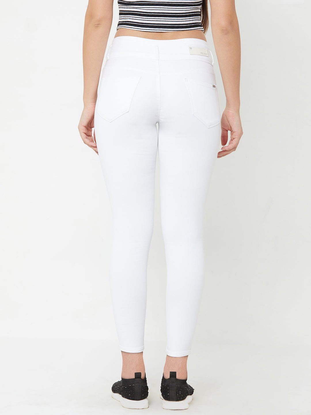 Women White High-Rise Skinny Jeans