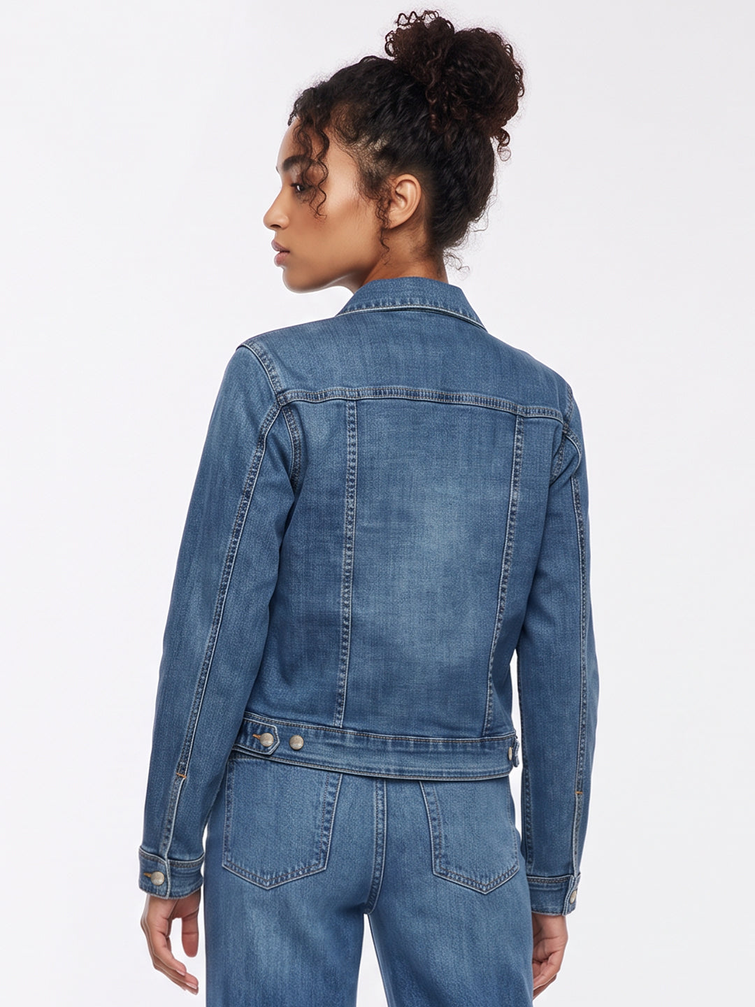 Blue Denim Rhinestone Jacket