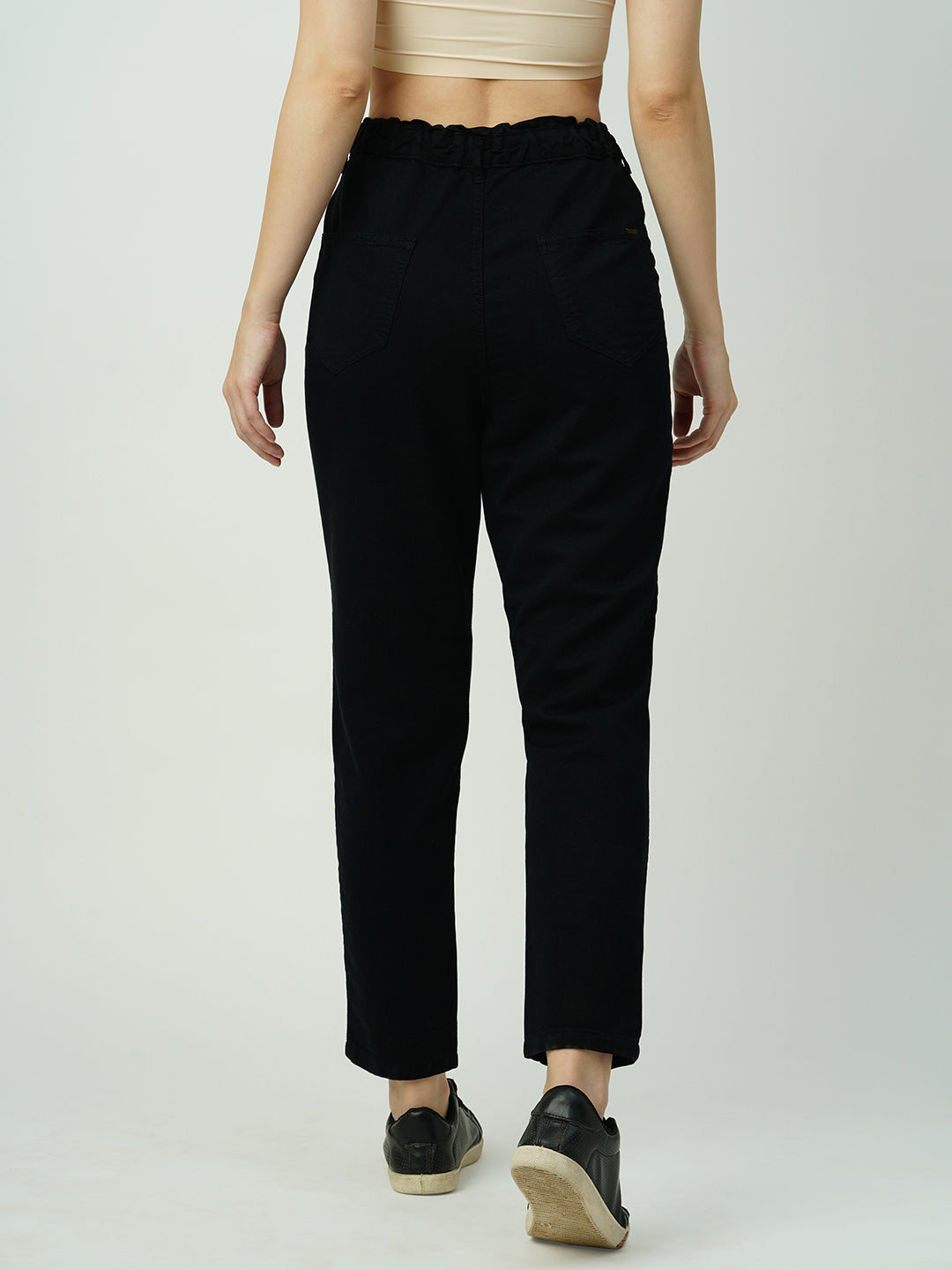 Women Black High-Rise Baggy Fit Jeans