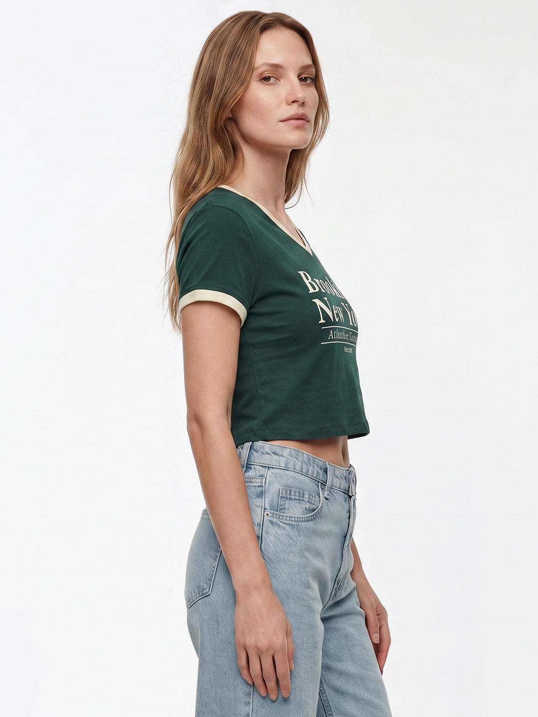 Women Bottle Green Neo Tees