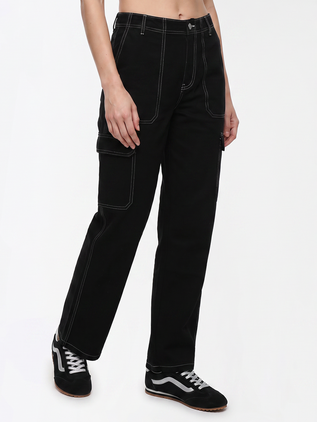 Women Black Cargo