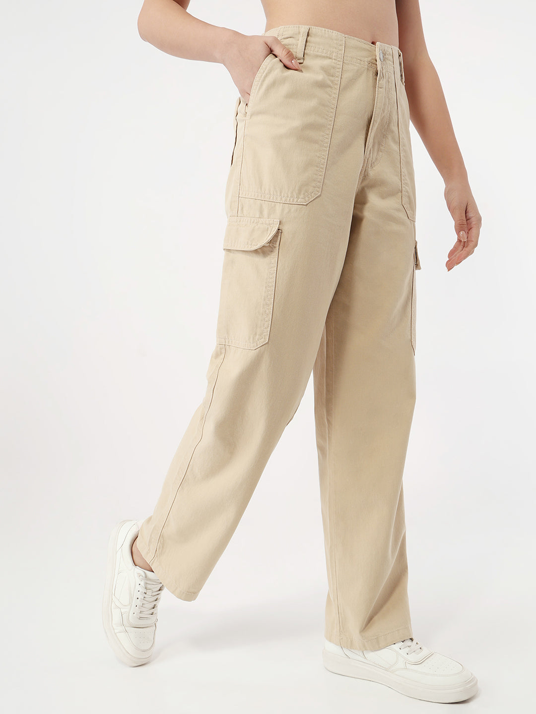 Women Oatmilk High-Rise Cargo