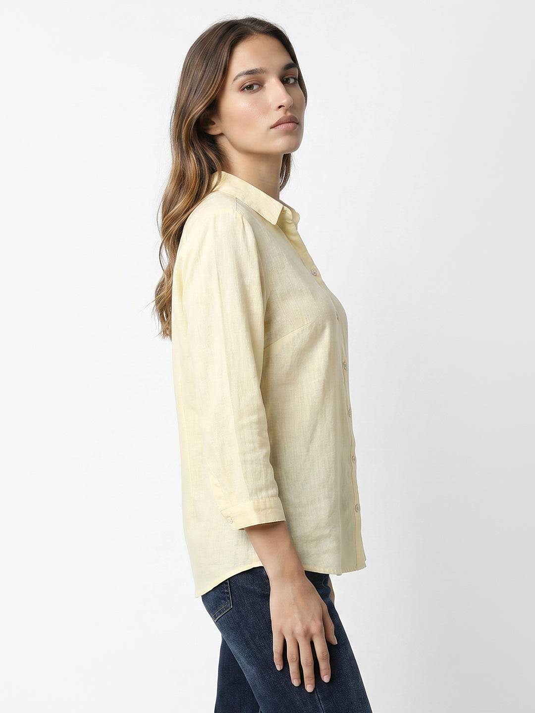 Women Light Yellow Shirt