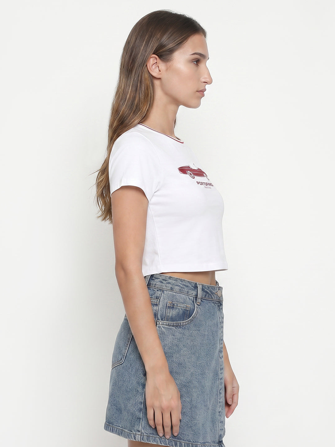 Women White Genz Tees