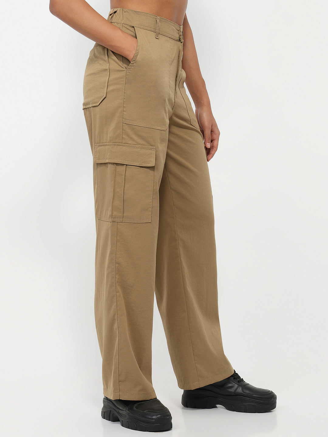 Women Sand Mid-Rise Cargo