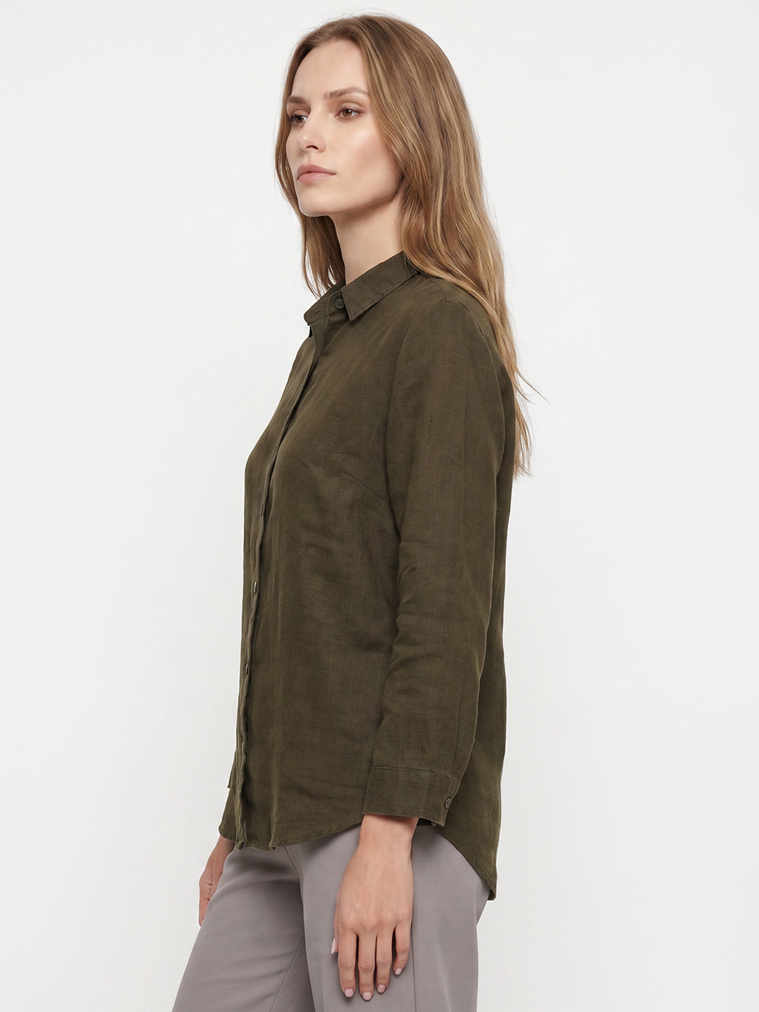 Women Olive Shirt