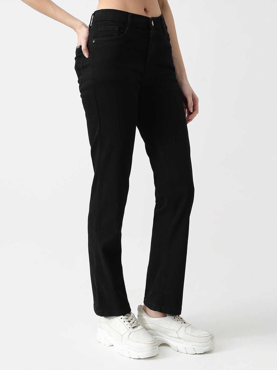 Women High-Rise Slim Straight Fit Jeans